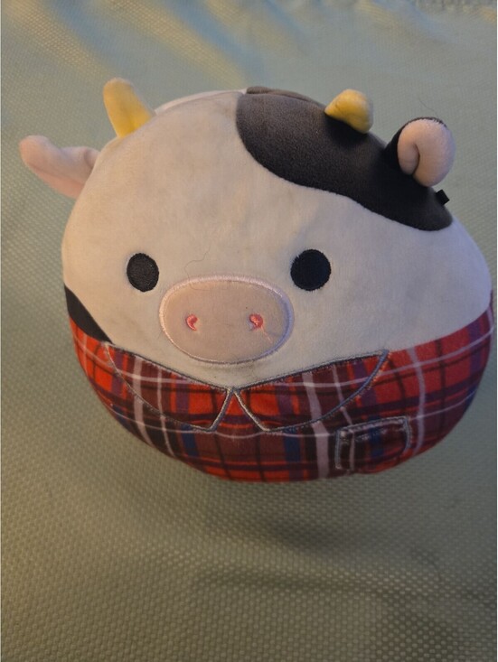 Squishmallows Other - Squishmallows Connor the Cow Plaid Shirt Plush